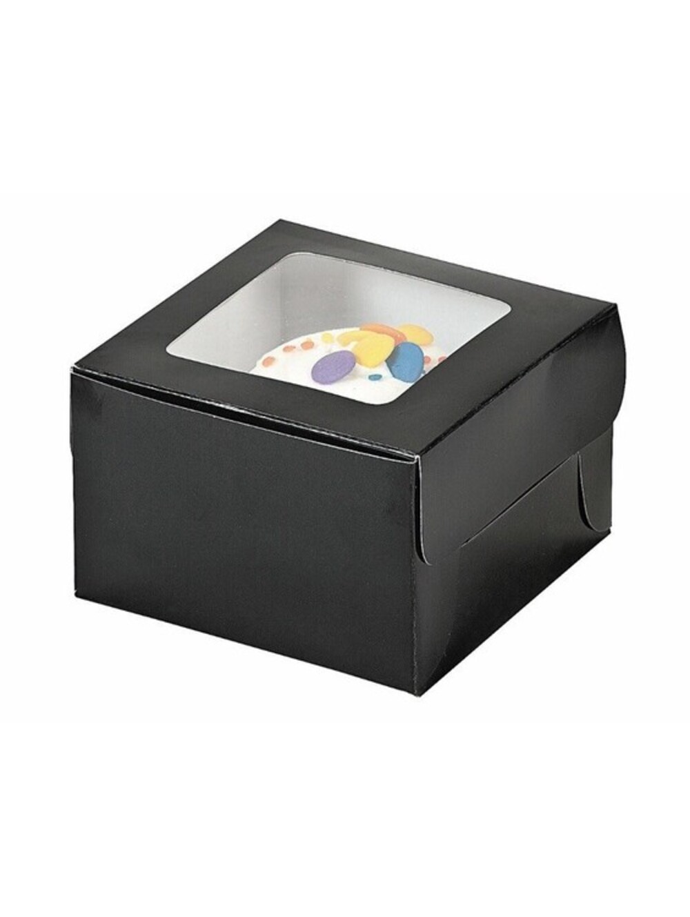 Black Cupcake Boxes, Party Supplies, 12 Pieces